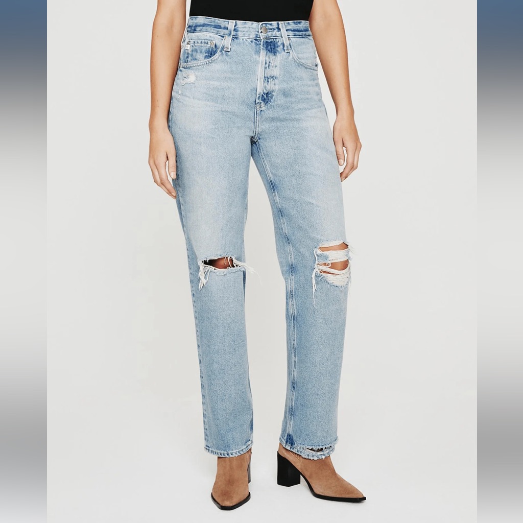 Ag Adriano Goldschmied Relaxed Vintage Straight Jeans, 32, Clove Nwt